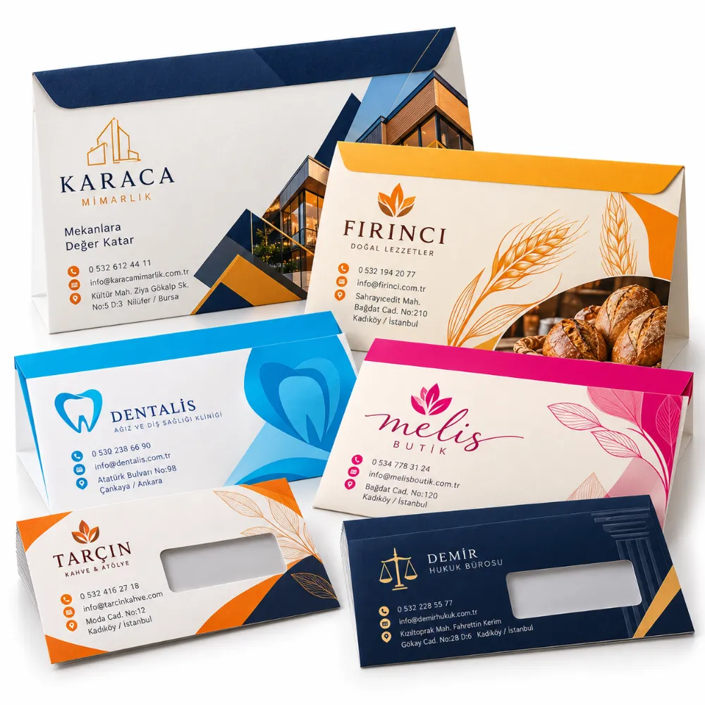 Zarf baskı örneği – ESNELA Matbaa